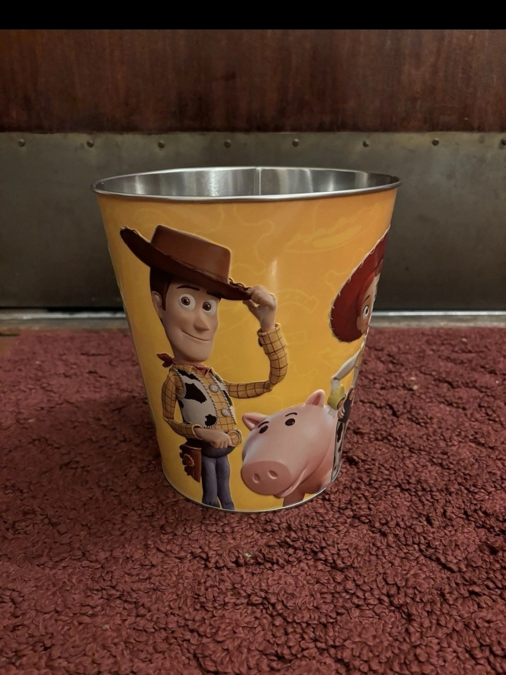 Toy Story 5 Popcorn Bucket w/Cowboy Hat Top Cinemark Pixar Woody Buzz Jessie Rex - Picture 2 of 6